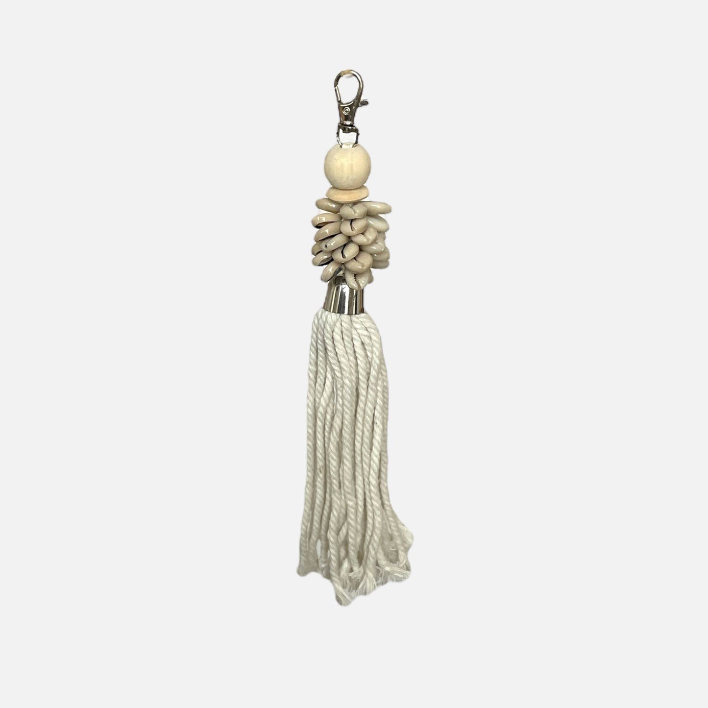 Alor Key Chain Cowrie - White