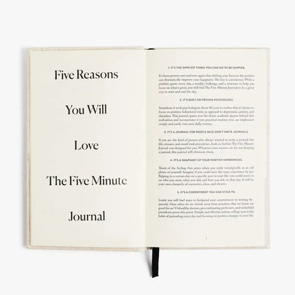 The Five Minute Journal Black