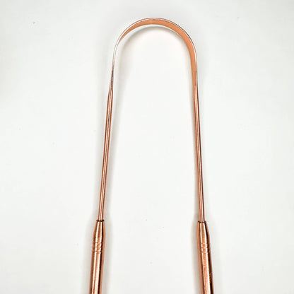 Reusable Stainless Steel Tongue Scraper : 100% Pure Copper Scraper