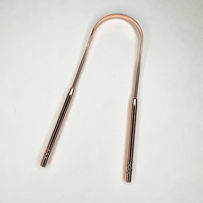 Reusable Stainless Steel Tongue Scraper : 100% Pure Copper Scraper